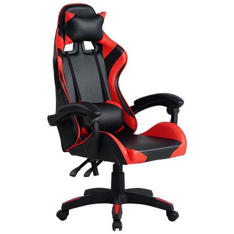 Poltrona Gaming Mek Rosso Nera - Foto 1