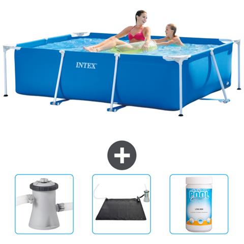 Piscina Fuori Terra - Rettangolo - 220x150x60 Cm - Blu - Include Accessori Coordinati Cb80 - Foto 1