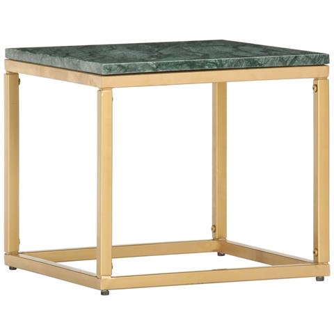 Tavolino Da Salotto Verde 40x40x35 Cm Pietra Vera Testura Marmo - Foto 8