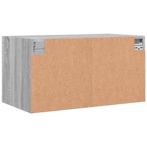 Mobili a Muro con Ante in Vetro 2pz Grigio Sonoma 68,5x37x35 cm - Foto 9