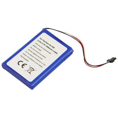 Batteria Per Apparecchi Gps Tomtom Go 600 / Start 62 Li-ion 3,7v 1200mah - Foto 1