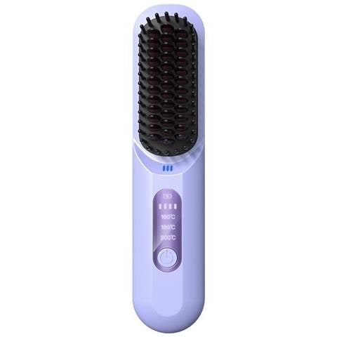 Spazzola Lisciante Ionica Portatile Senza Fili Per Uso Domestico Purple - Foto 1