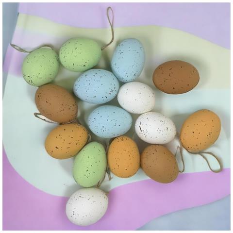 Mijoma Uova Di Pasqua Decorative Da Appendere, 15 Pezzi - Foto 2