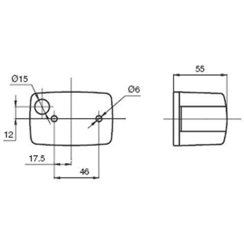 Fanale Freccia Omologato Anterolaterale Destra 85x54mm - Foto 2