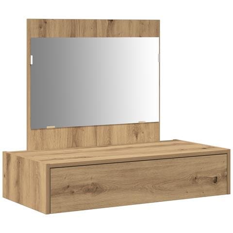 Tavolo da Trucco Appendibile in Rovere Artigianale 83x40x70 cm - Foto 1