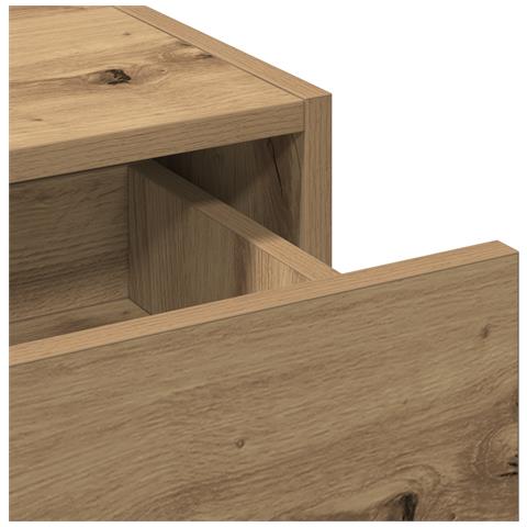 Tavolo da Trucco Appendibile in Rovere Artigianale 83x40x70 cm - Foto 9