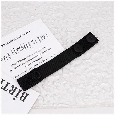 Estensore Per Pantaloni Premaman (2x15cm) - Bottone Elastico Regolabile Per Comfort Black - Foto 2