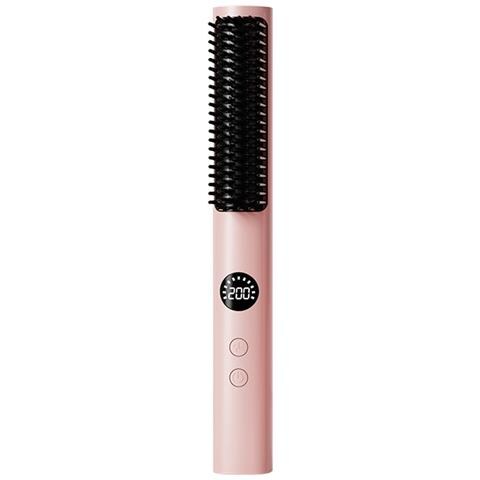 Spazzola Elettrica Lisciante Per Capelli: Temperatura Regolabile, Voltaggio Universale 110-230v Pink - Foto 2