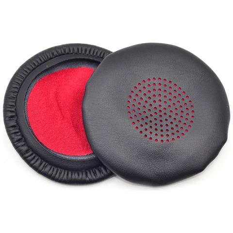 2 Cuscinetti Auricolari Di Ricambio Compatibili Con Plantronics Voyager Series - Nero E Rosso - Foto 1