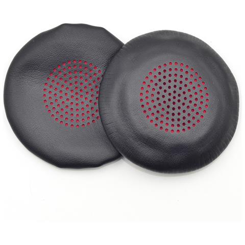 2 Cuscinetti Auricolari Di Ricambio Compatibili Con Plantronics Voyager Series - Nero E Rosso - Foto 2