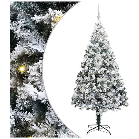 Albero di Natale artificiale con 300 LED Bianco 210 cm - Foto 1