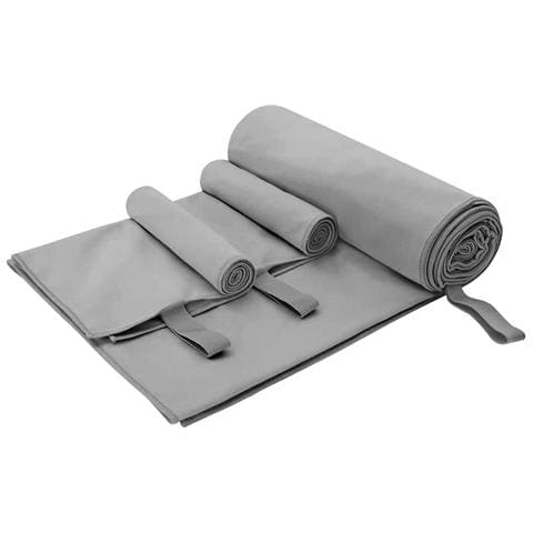 Set di Asciugamani Sportivi 3 pcs Grigio scuro - Foto 1
