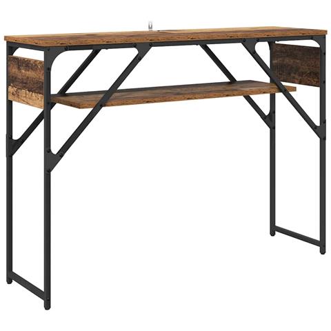 TavoloConsolle Legno vecchio 105x30x75cm Legno multistrato - Foto 1