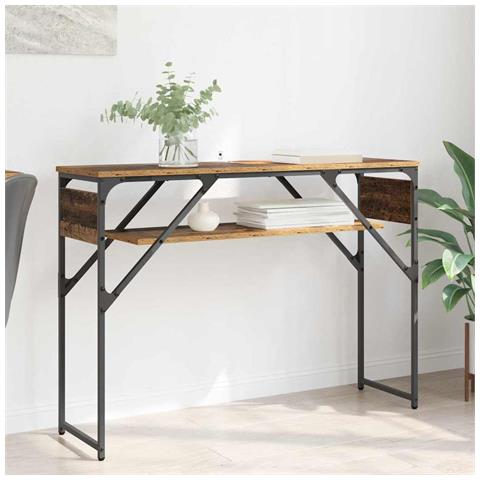 TavoloConsolle Legno vecchio 105x30x75cm Legno multistrato - Foto 2