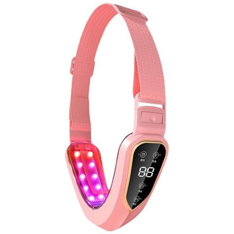 Massaggiatore V-face Lifting Per Il Viso Con 12 Livelli Regolabili - Micro Vibrazione E Terapia Con Luce Led Pink - Foto 1