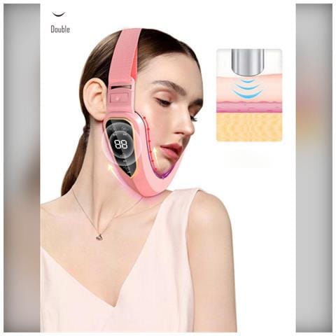 Massaggiatore V-face Lifting Per Il Viso Con 12 Livelli Regolabili - Micro Vibrazione E Terapia Con Luce Led Pink - Foto 5