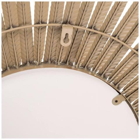 Specchio In Metallo Dorato 92x3x92h - Foto 5