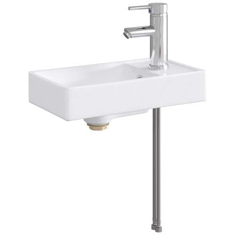 Lavabo da bagno Cromato 40,5 x 22,5 x 11,5 cm Metallo - Foto 1