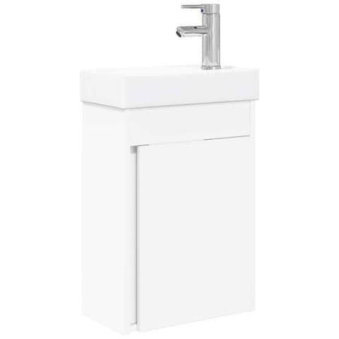 Mobile bagno con rubinetto Bianco 40,5 x 22,5 x 62 cm - Foto 1