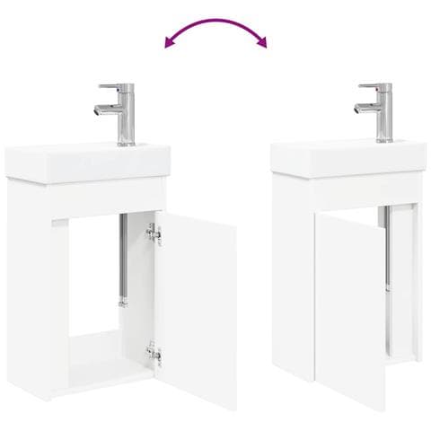 Mobile bagno con rubinetto Bianco 40,5 x 22,5 x 62 cm - Foto 9