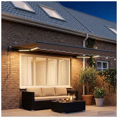 Tenda retrattile Tortora 350 x 250 cm Poliestere - Foto 2