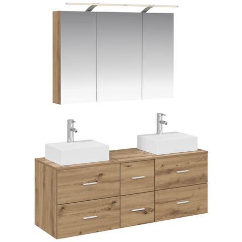 Set di mobili per il bagno 4 pcs Rovere Artigianale - Foto 1
