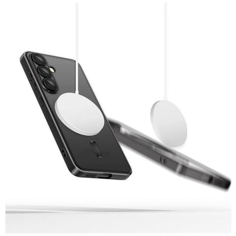 Magmat Magsafe Case Per Samsung Galaxy S25 - Trasparente Nero - Foto 1