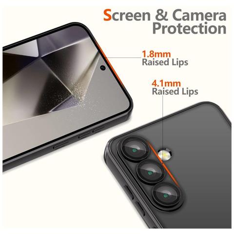 Magmat Magsafe Case Per Samsung Galaxy S25 - Trasparente Nero - Foto 2