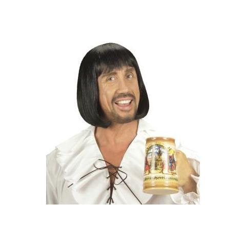 PARRUCCA UOMO MEDIEVALE nera - in sacch. - Foto 1