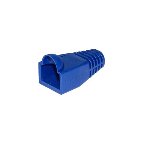 Confezione 100 Copriconnettori 6mm Per Plug Rj45 8 Poli Cavo Cat 5e- 6 Blu - Foto 2