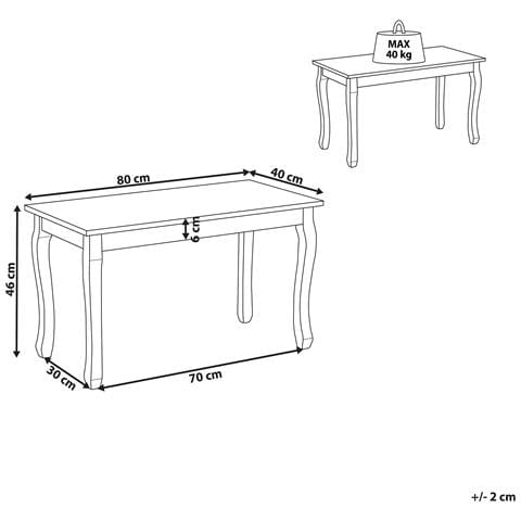 Tavolino Da Caffè Bianco Snook - Foto 13