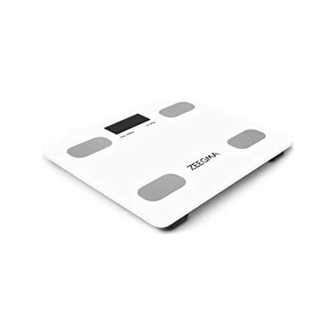 Gewit Bilancia Pesapersone Per Grasso Corporeo Analisi Digitale Fino A 17 Parametri Corporei Misurazione Precisa Gamma Di Misurazione Del Peso Lcd Fino A 200 Kg, Bianco - Foto 4