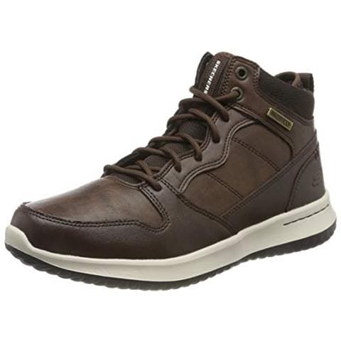 Delson Stivali Skechers Uomo, Brown (cioccolato Pelle Color Cioccolato), 9.5 Uk (44 Ue)  - Foto 1