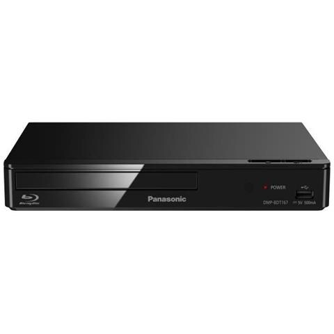 DMP-BDT167EF, NTSC, PAL, BD-R, BD-R DL, BD-RE, BD-RE DL, BD-ROM, CD, CD-R, CD-RW, DVD, DVD+R, DVD+R DL, DVD+RW, DVD-R, DVD-R, 1080p, Lettore Blu-Ray, DVD, Nero - Foto 1