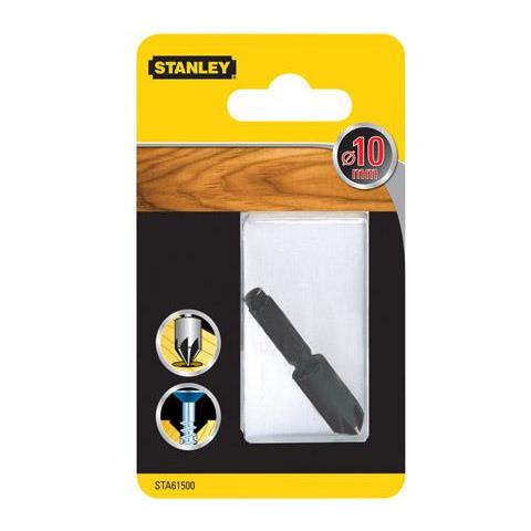 STA61500-XJ, Drill, Countersink drill bit, Legno, Attacco esagonale, Nero, Blister - Foto 1