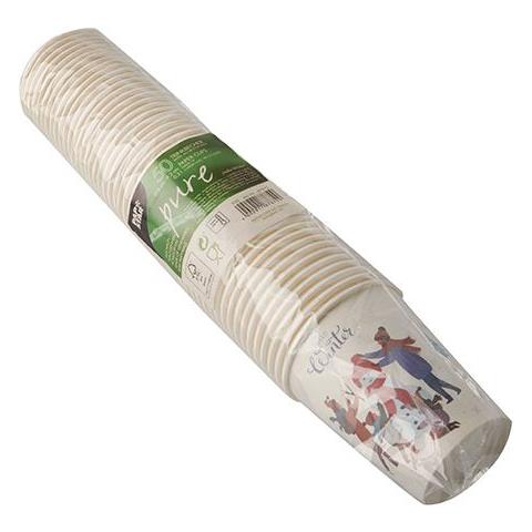 87872 tazza monouso 50 pz 200 ml Carta, Acido polilattico (PLA) - Foto 2