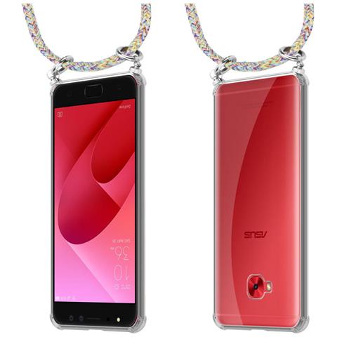 Catena Di Telefoni Cellulari Compatibile Con Asus Zenfone 4 Selfie Pro In Rainbow - Coperchio Protettivo In Silicone Con Anelli D'argento, Cinturino In Corda E Custodia Staccabile - Foto 8