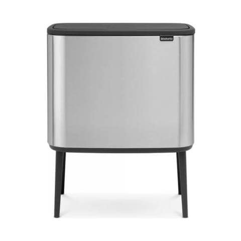 316081 33l Rettangolare Acciaio Inossidabile Nero, Acciaio Inossidabile Bidone Per La Spazzatura - Foto 6