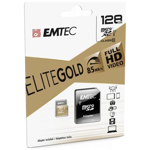 Memory Card Microsdxc 256gb Uhs-i U1 Elitegold + Adapter Cl 10 - Foto 1