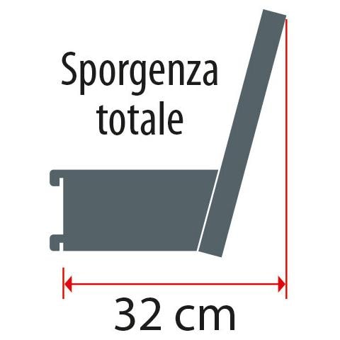 Staffe Per Fissaggio Testata Luminosa Ai Montanti, 2 Pz - M - 20 Cm - Foto 3