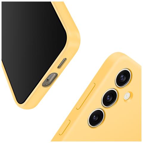 Cover Per Samsung S24 Plus Soft-touch Silicone Case Originale, Giallo - Foto 2