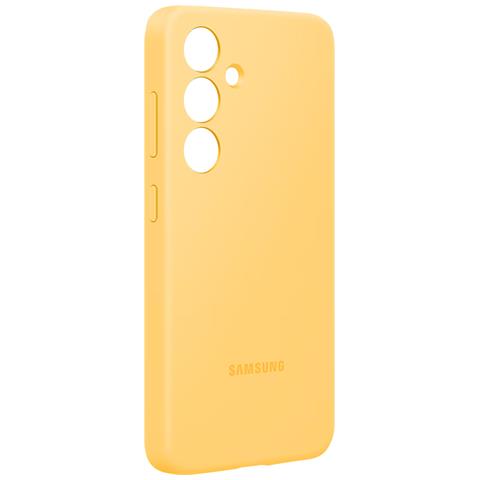 Cover Per Samsung S24 Plus Soft-touch Silicone Case Originale, Giallo - Foto 1
