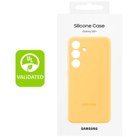 Cover Per Samsung S24 Plus Soft-touch Silicone Case Originale, Giallo - Foto 5