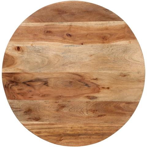 Tavolino Salotto 55x55x45cm In Legno Massello Di Acacia E Ferro - Foto 3