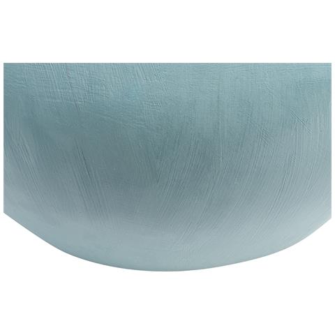 Vaso Decorativo Silau Realizzato A Mano Ceramica Blu - Foto 6