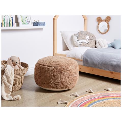 Pouf Kandhkot Cotone Marrone - Foto 1