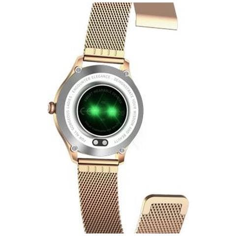 Smartwatch Fw42 Ip68 Con Contapassi E Monitoraggio Frequenza Cardiaca, Oro - Foto 2