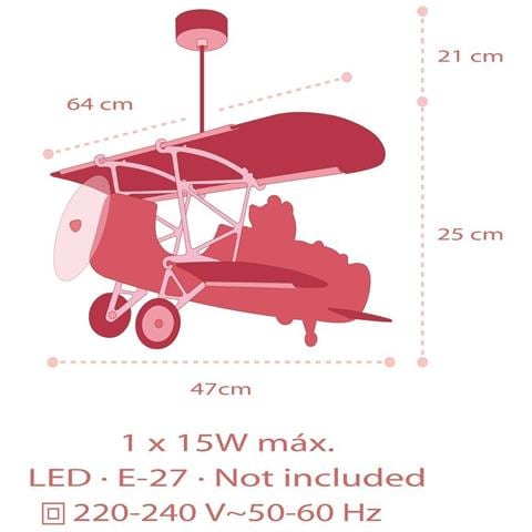 Lampada Da Soffitto Per Bambini Aereo Orso Piccolo Teddy - Foto 6