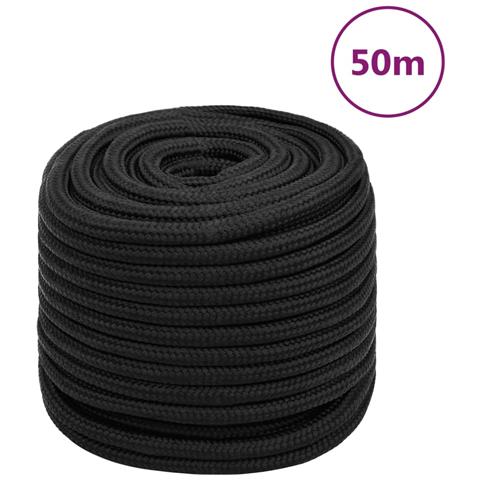 Corda Nautica Completamente Nera 18 Mm 50 M In Polipropilene - Foto 1