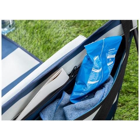 Materassino Prendisole Spiaggia Da Terra Reclinabile Imbottito Tindari Rigato - Foto 5